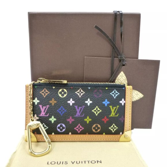 Auth LOUIS VUITTON Pochette Cles Coin Purse M92654 Monogram MultiColor - Picture 1 of 16